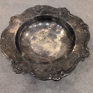 Gorham Silver Original Vintage Silverplate Chantilly Pattern Scalloped Bowl